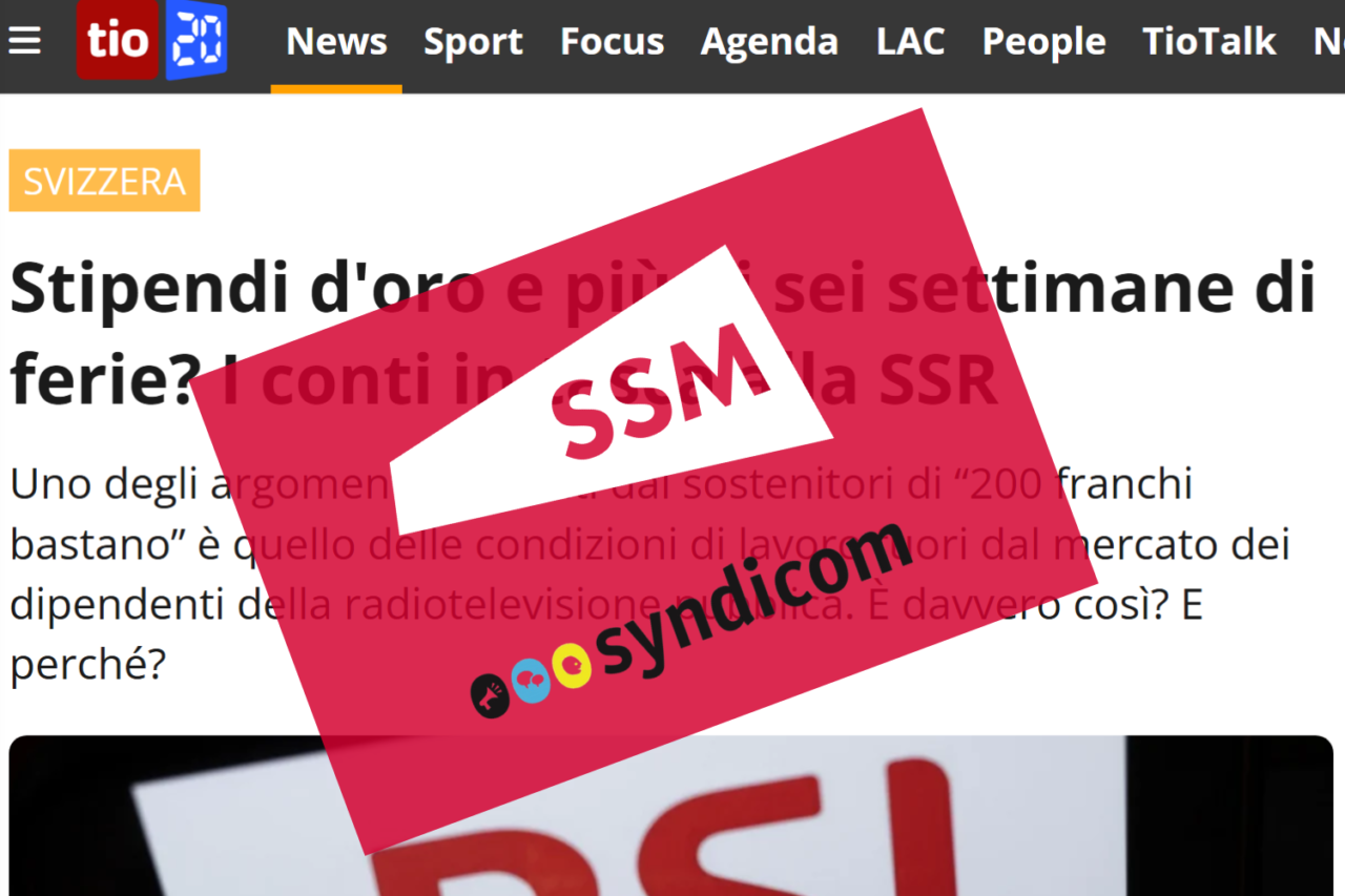 Comunicato ssm syndicom