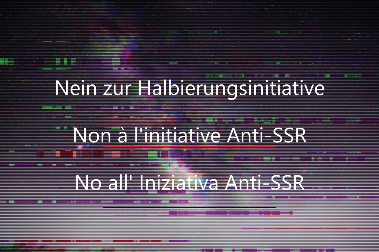 Nein zur Halbierungsinitiative